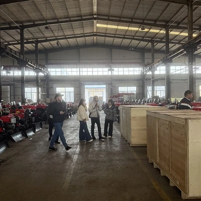 The Customer Visited The Factory To Inspect The Tracked Rotary Tiller And Han...