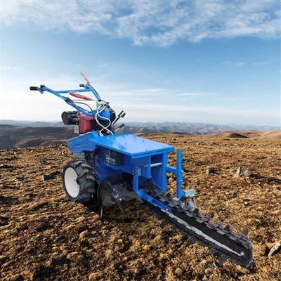 Agricultural handheld multifunctional chain trencher